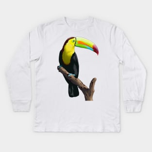 Keel Billed Toucan Kids Long Sleeve T-Shirt